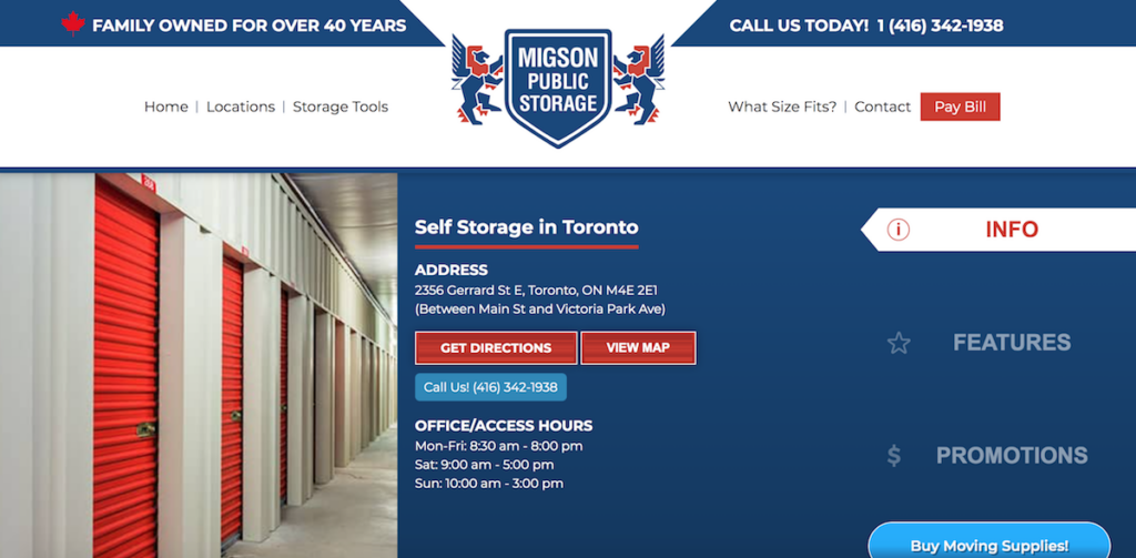 Top 10 Toronto Storage Facilities